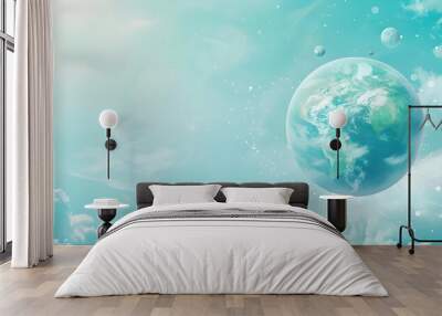 World Ozone Day copy space background Wall mural