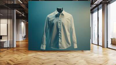 Button-Up Shirt on Invisible Mannequin Wall mural