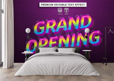 editable text effect sale grand opening Wall mural