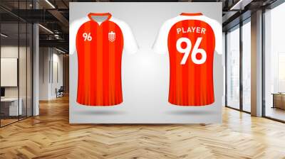 Football jersey design template Wall mural