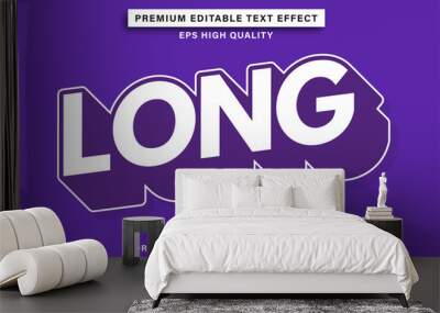 Long text effect Wall mural