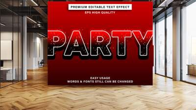 party text effect Wall mural