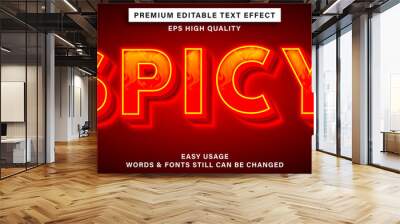 text effect spicy Wall mural