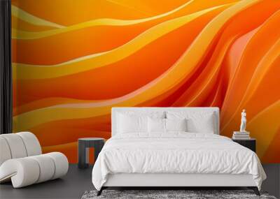 Monochromatic orange abstract background with various textures, creating a visually engaging and dynamic composition. Simplicity and minimalism through tonal variation and texture. Wall mural