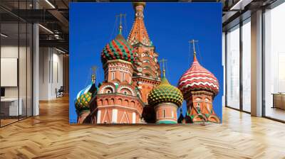 Moscow, Russia - St. Basil’s Cathedral,  on Red Square. Wall mural