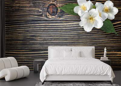 Old wooden background Wall mural