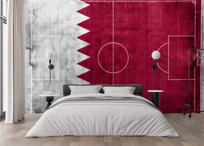 qatar flag football championship 2022 Wall mural