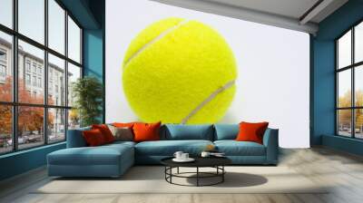 tennis ball isolated on white background Wall mural