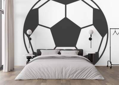 Soccer ball icon. Football icon. Vector. Wall mural