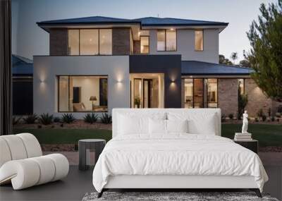 Beautiful modern home in South Australia, urban environment, modern accessories and furniture  Wall mural