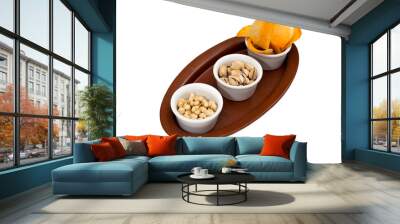 set of beer. Nuts and chips Wall mural