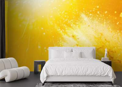 a bright yellow background with a burst of yellow. Abstract modern yellow background Wall mural