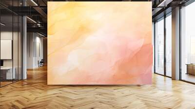 Abstract textured background in shade of apricot, pastel pink, orange, yellow. Modern background Wall mural