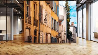 Street view of downtown in Nancy city, France Wall mural