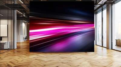 abstract colourful light motion blur background. Wall mural