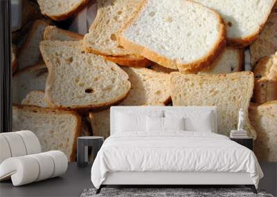 slices of bread, useful as background Wall mural