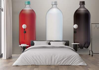 two liter transparent plastic bottle for new design Wall mural