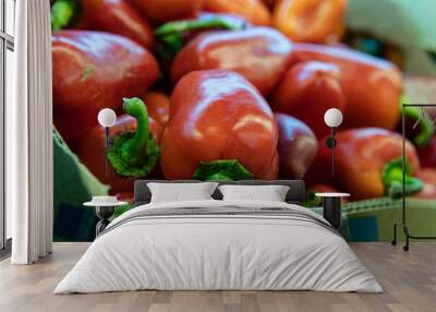 fruit fresh grocery healthy pepper nutrition produce natural market food organic ripe Wall mural