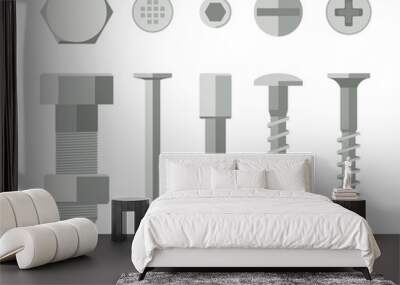 Screws and bolts Wall mural