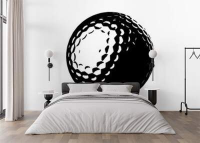 Golf ball Icon. Vector illustration Wall mural