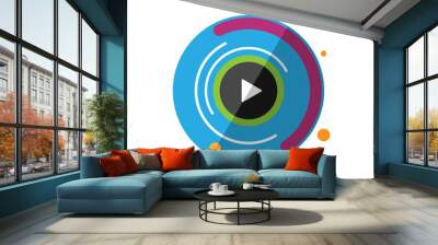 Motion graphics icon. Digital animation vector illustration Wall mural