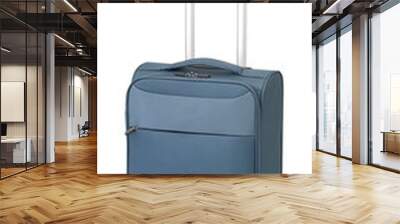 Trolley / suitcase with soft shell blue with clipping path Wall mural