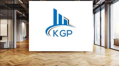 KGP letter logo. KGP blue image. KGP Monogram logo design for entrepreneur and business. KGP best icon.	
 Wall mural