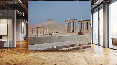 Ruins of the ancient city of Palmyra, Syria Wall mural