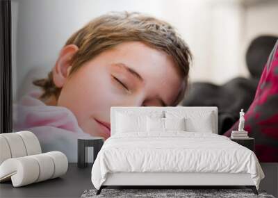 Boy sleeping Wall mural