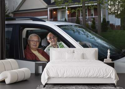 Carpooling from home Wall mural