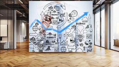 business strategy Wall mural