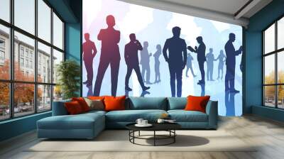 Corporate lifestyle and teamwork concept Wall mural