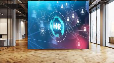 HR and people network interface Wall mural