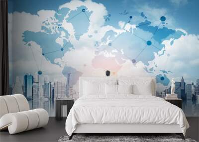 International business concept Wall mural