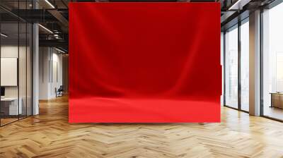 red cloth background Wall mural