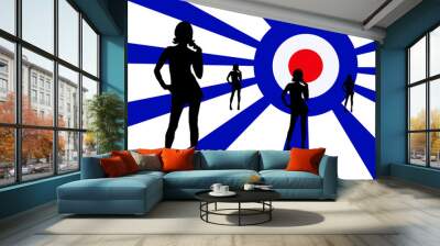 60's mod party Wall mural