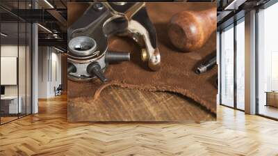 Leather craft tools Wall mural