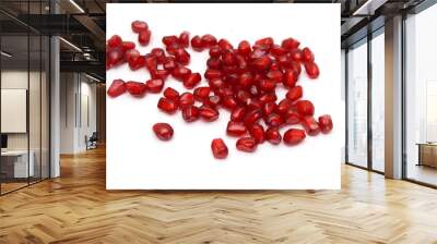 pomegranate isolated on the white background  Wall mural