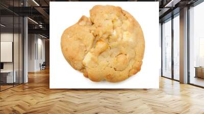 Small stack of macadamia nut and white chocolate cookies.  Wall mural