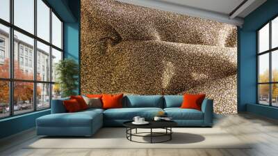 Glitter Black and Gold Background Wall mural