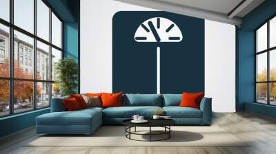 Flat Personal Scale icon Wall mural