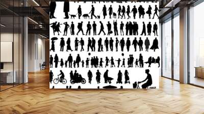 people silhouettes Wall mural