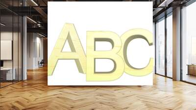 abc Wall mural