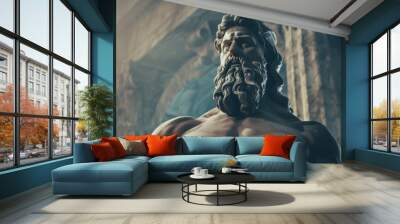 A Roman god with huge muscles Wall mural