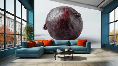 A whole beet isolated on white Wall mural