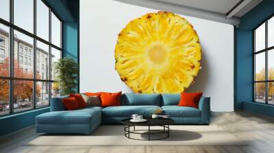 Sliced yellow pineapple Wall mural