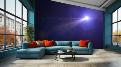 Lens flare overlay. Easy to add as Overlay or Screen Filter. 3D Rendering. Wall mural