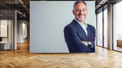 A confident older man in business attire Wall mural