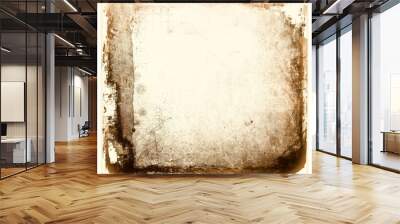 Grunge abstract frame with worn borders. Wall mural