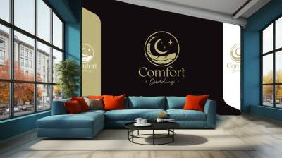 Bedding Comfort Night Modern Logo Wall mural